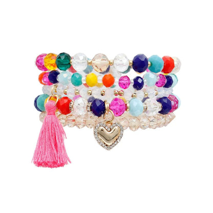 Add a Pop of Color to Your Outfit with Beaded Stretch Bracelets Jewelry Bubble