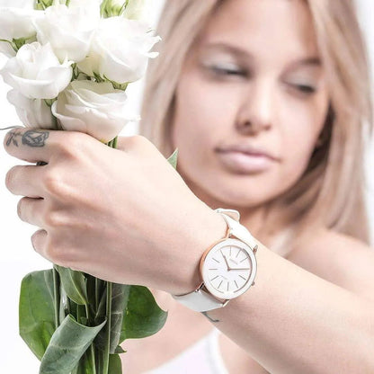 Alto Swiss Ladies Watch Rose White J4.384.L Jewelry Bubble