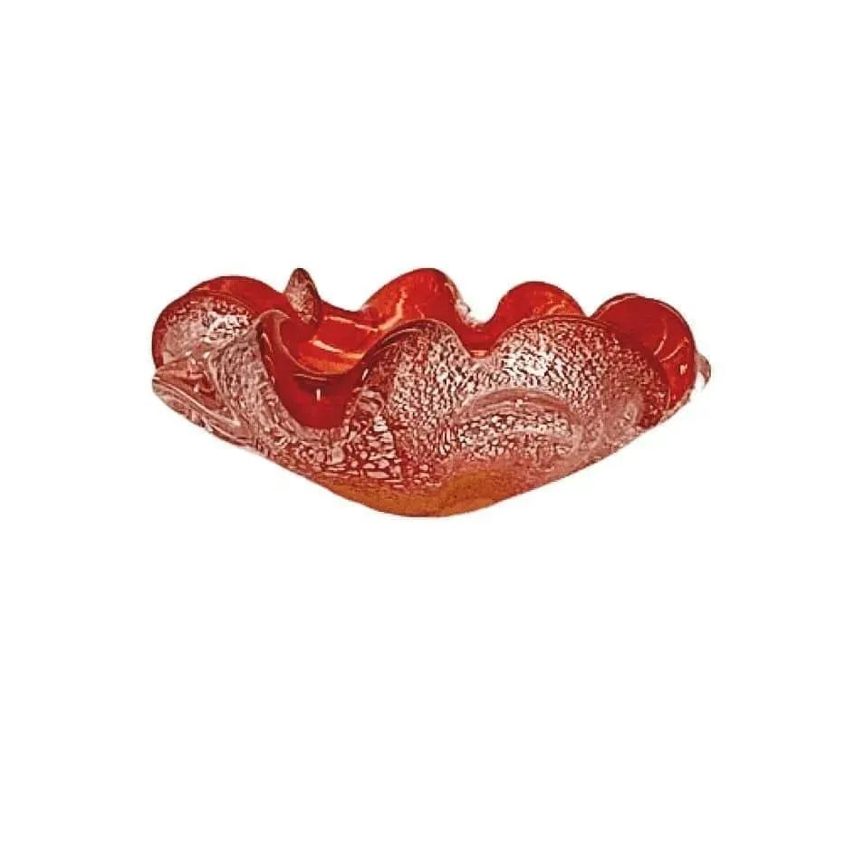 Amberina Bowl Vintage Murano Glass Ashtray
