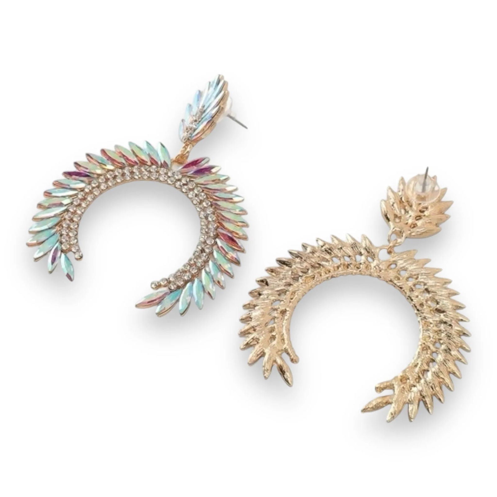 Arch-Shaped Drop Earrings: Sparkles in Every Curve Pinktown