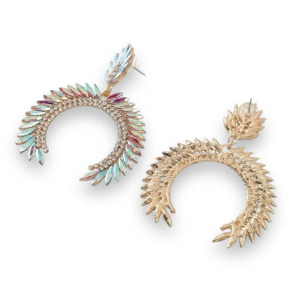 Arch-Shaped Drop Earrings: Sparkles in Every Curve Pinktown