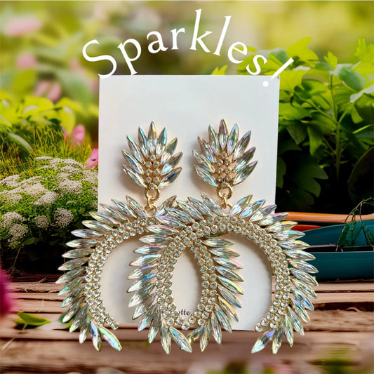 Arch-Shaped Drop Earrings: Sparkles in Every Curve Pinktown