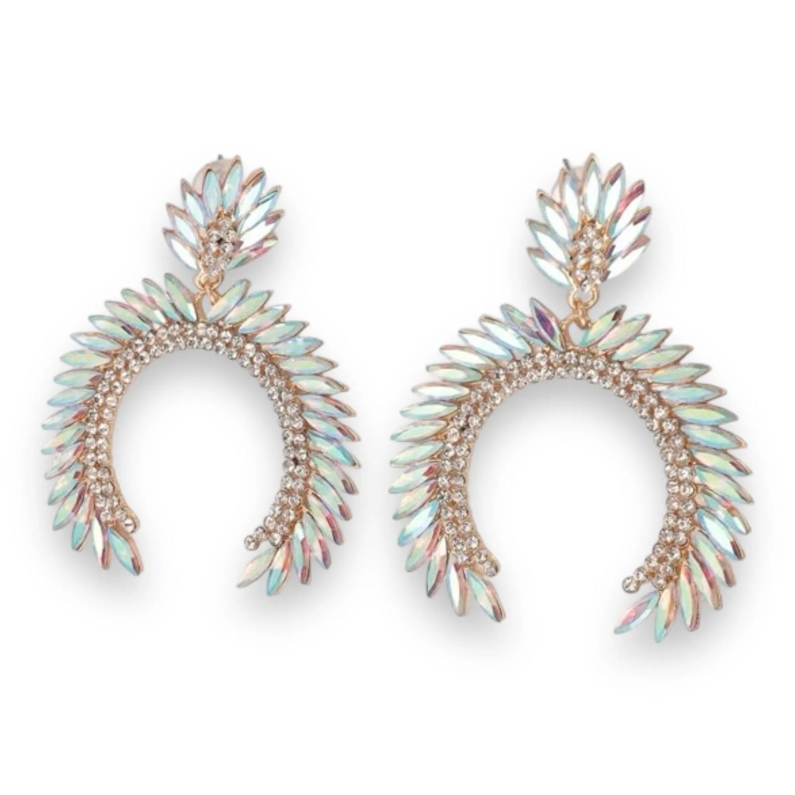 Arch-Shaped Drop Earrings: Sparkles in Every Curve Pinktown