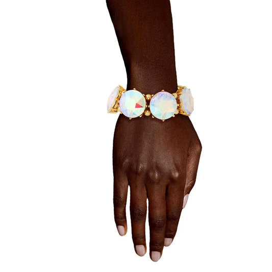 Aurora Borealis Bracelet: Gold Plated & Ready to Sparkle Pinktown