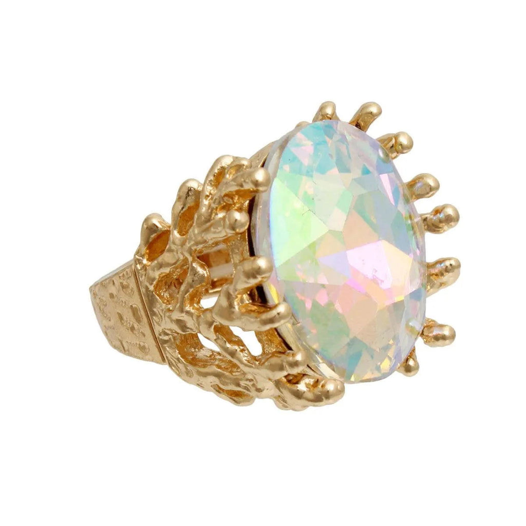 Aurora Borealis Branch Ring: Add Sparkle to Your Style Pinktown