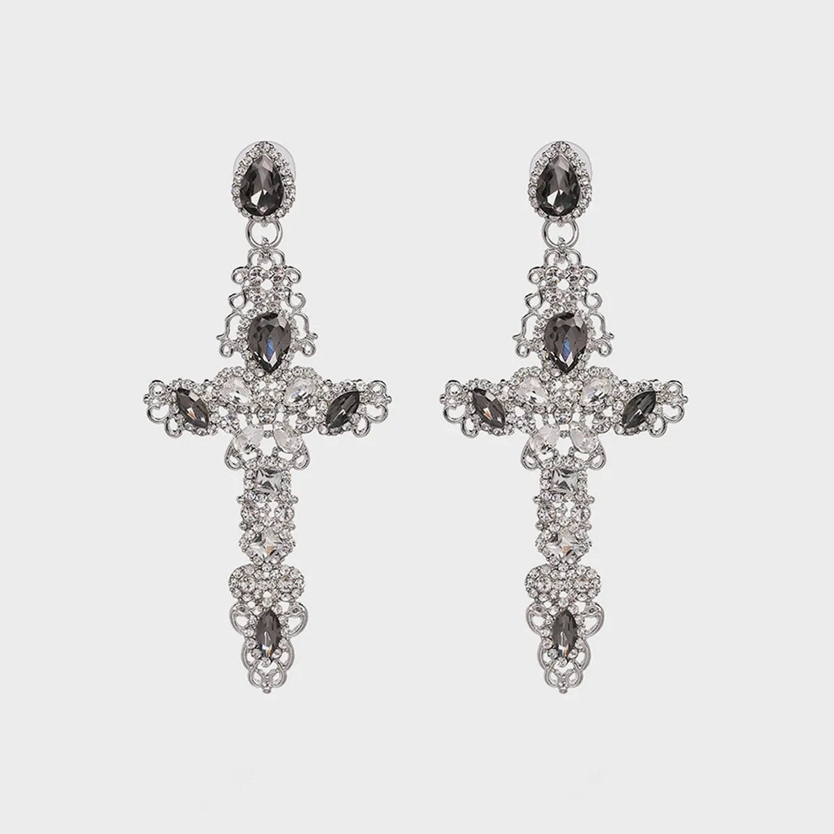 Baroque Large Cross Earrings: A Statement in Women's Fashion Jewelry