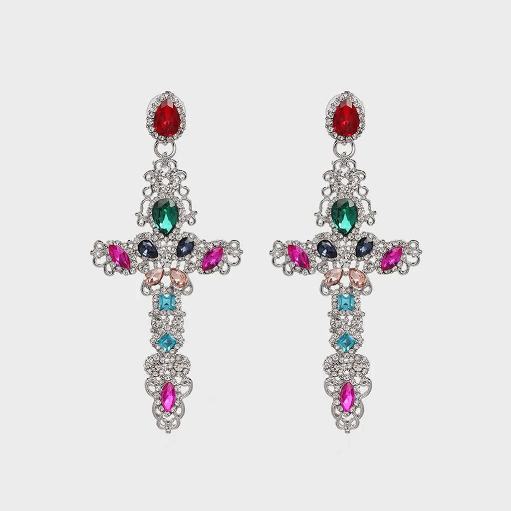 Baroque Large Cross Earrings: A Statement in Women's Fashion Jewelry