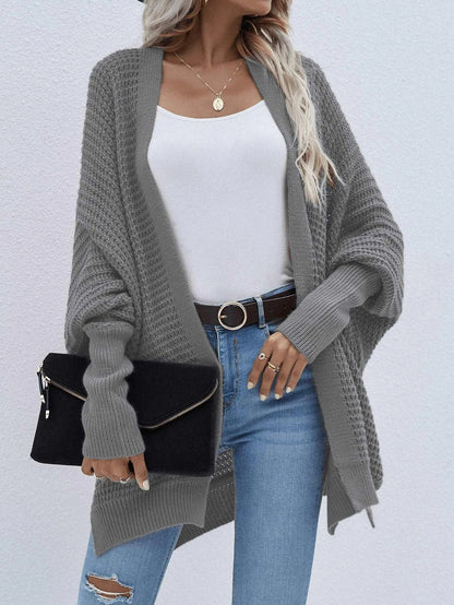 Batwing Sleeve Loose Knitted Cardigan Jewelry Bubble