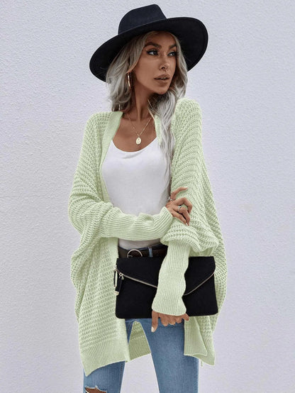 Batwing Sleeve Loose Knitted Cardigan Jewelry Bubble