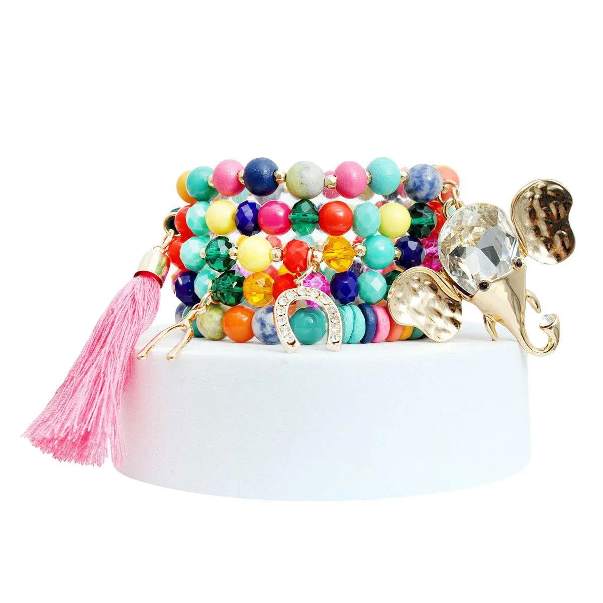 Beaded Bracelets: Fashion's Charming Over the Rainbow Statement Jewelry Bubble