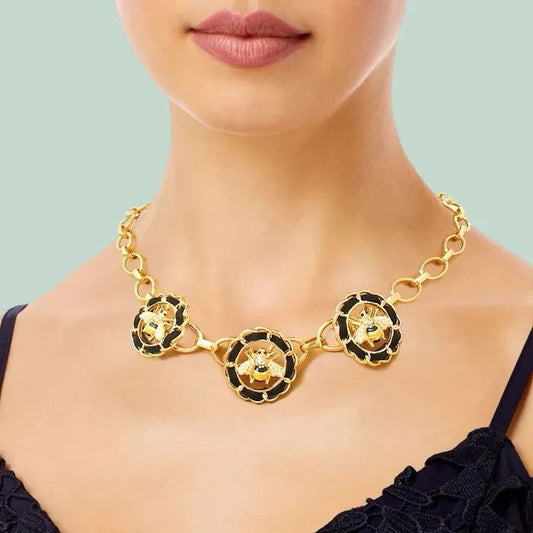 Bee Charmed Necklace Set Pinktown