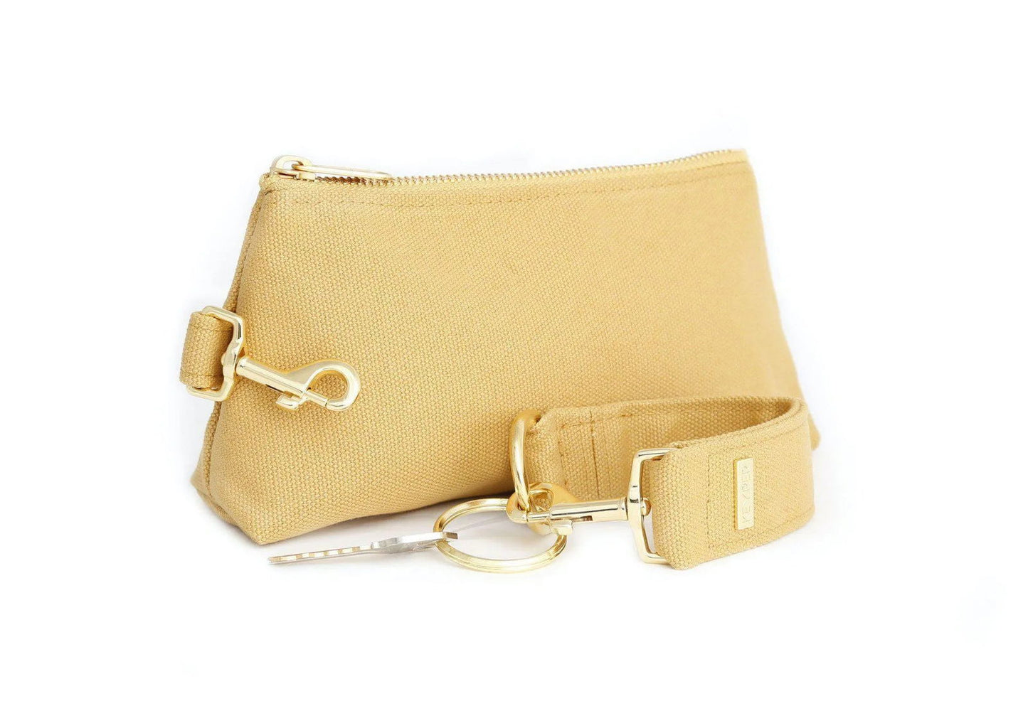 Beige Canvas 2-Piece Wristlet Set Jewelry Bubble