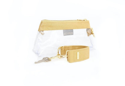 Beige Canvas 2-Piece Wristlet Set Jewelry Bubble