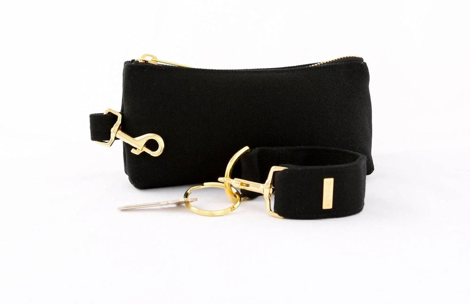 Black Canvas 2-Piece Wristlet Set Jewelry Bubble