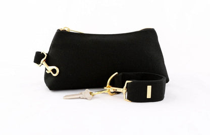 Black Canvas 2-Piece Wristlet Set Jewelry Bubble