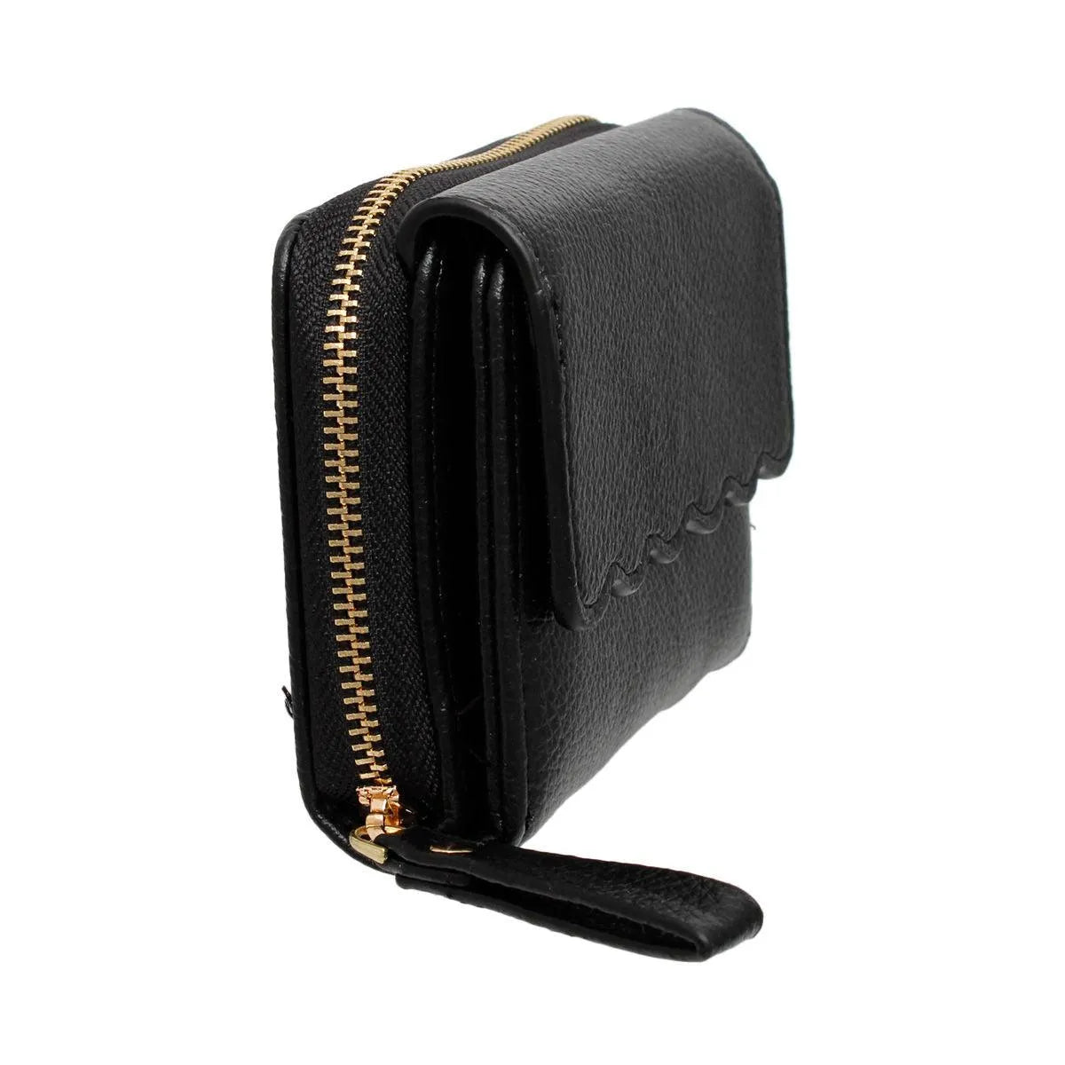 Black Faux Leather Wallet for Women: Perfect Everyday Essential Jewelry Bubble