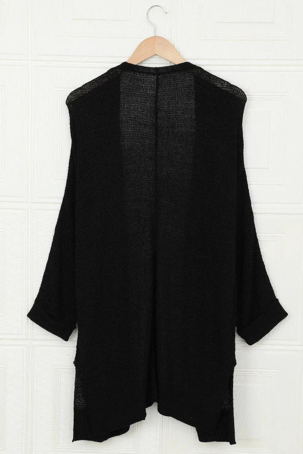 Black Knit Cardigan