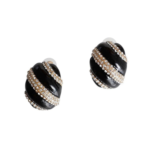 Black and Gold Dome Stud Earrings: Your Ultimate Fashion Statement! Jewelry Bubble