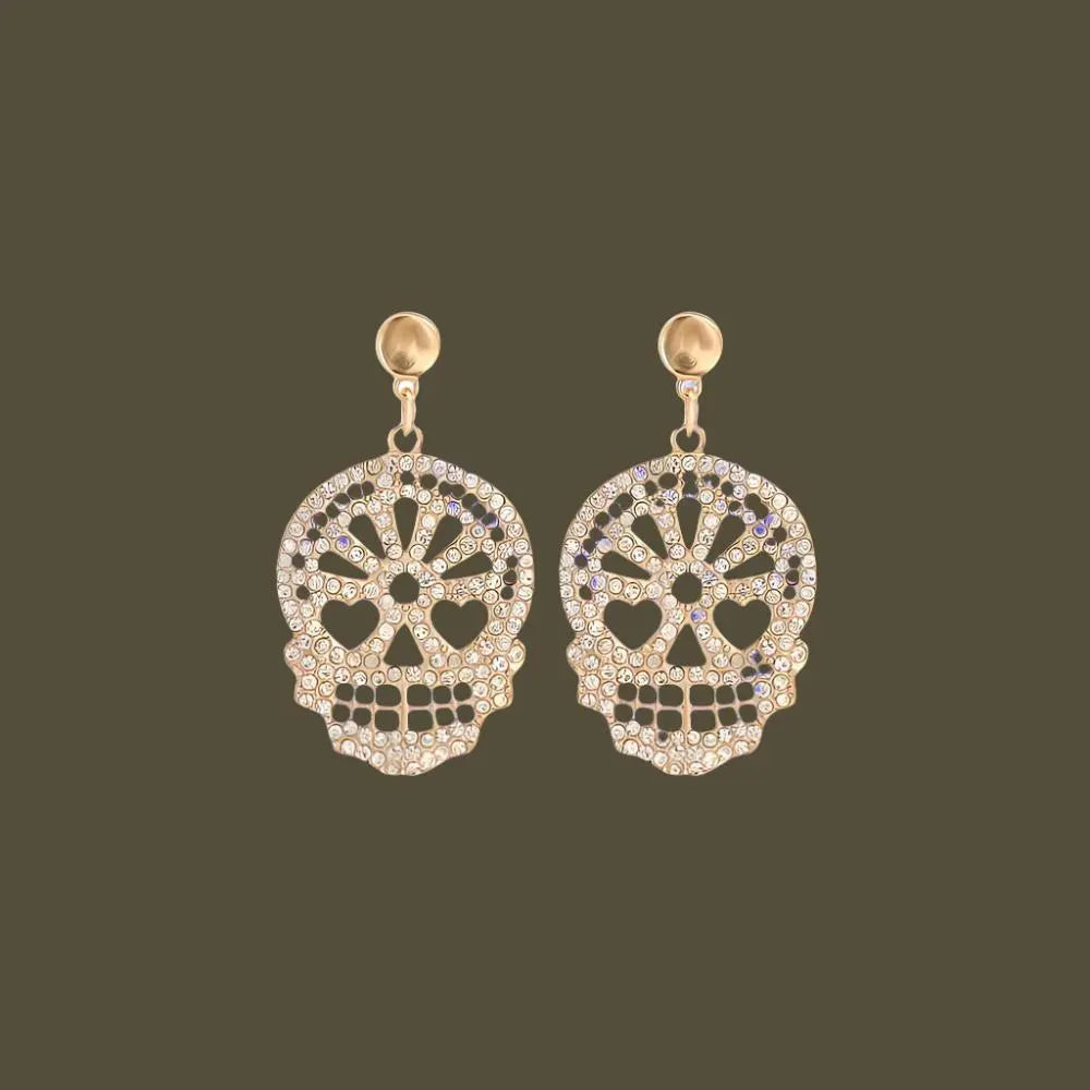 Bling Skull Earrings: Tap Into Your Edgy Fashion Style Jewelry Bubble