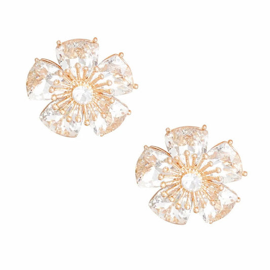 Bloom with Style: Get Your Flower Clip-On Earrings Today! Jewelry Bubble