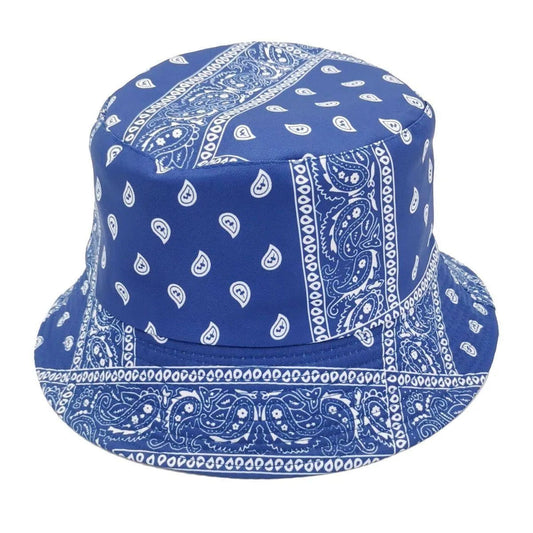 Blue Bandana Reversible Bucket Hat Jewelry Bubble