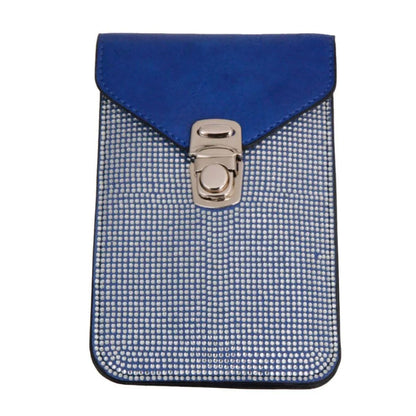 Blue Crossbody Cellular Phone Bag with Card Slots for Women Jewelry Bubble