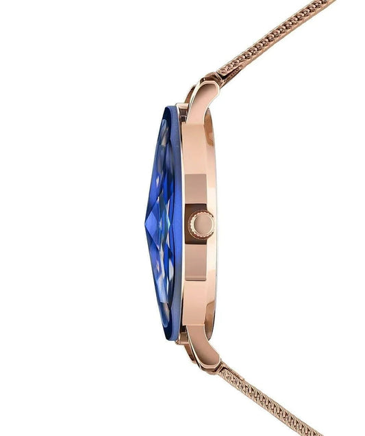 Blue Facet Swiss Ladies Watch Rose Gold Tone Bracelet - J5.613.L Jewelry Bubble