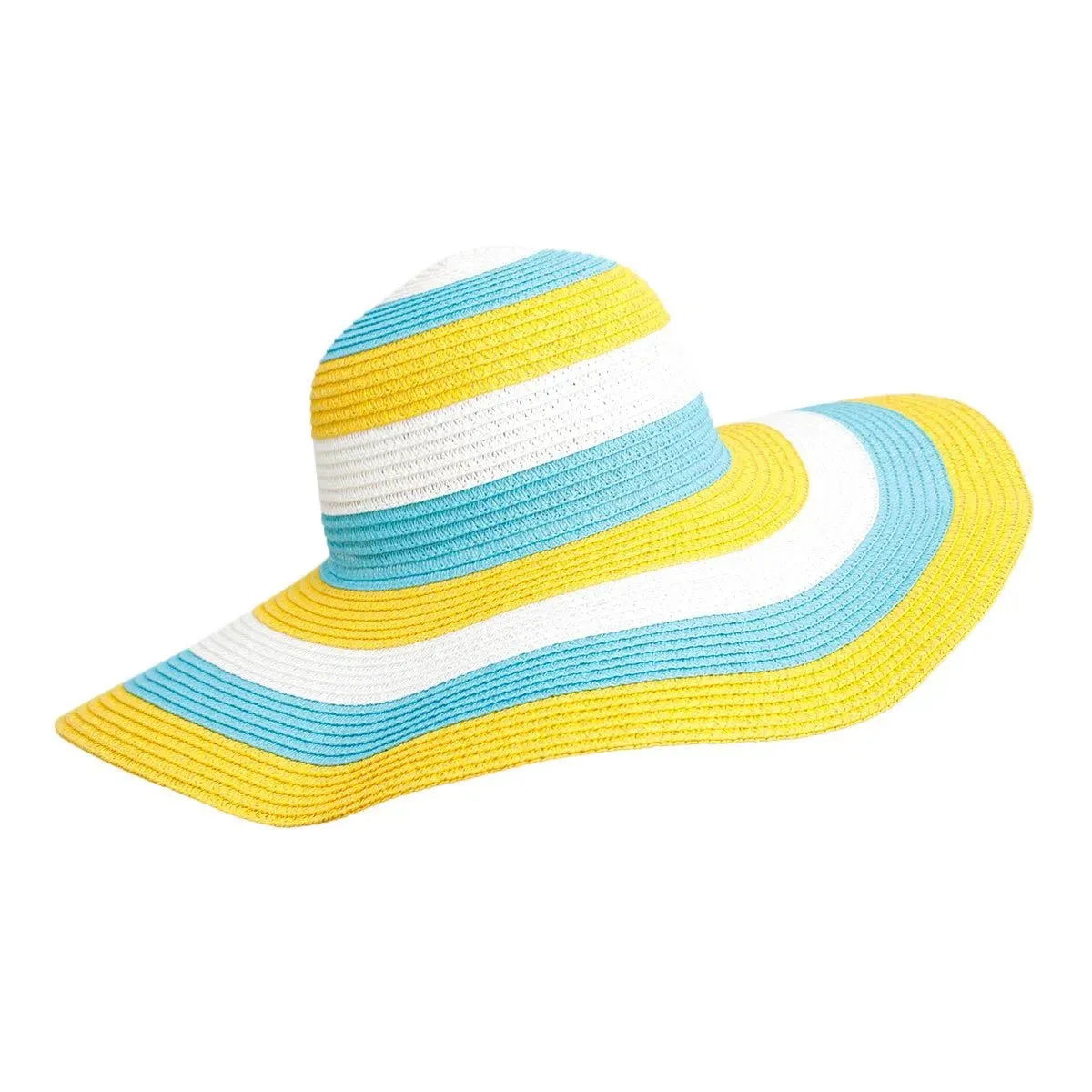 Brighten Your Wardrobe: Multicolor Striped Hat for Ladies Jewelry Bubble