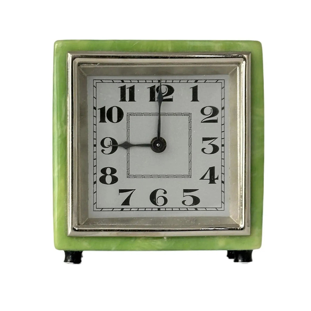 Bring this Vintage Green Clock Home for Nostalgic Beauty and Style!
