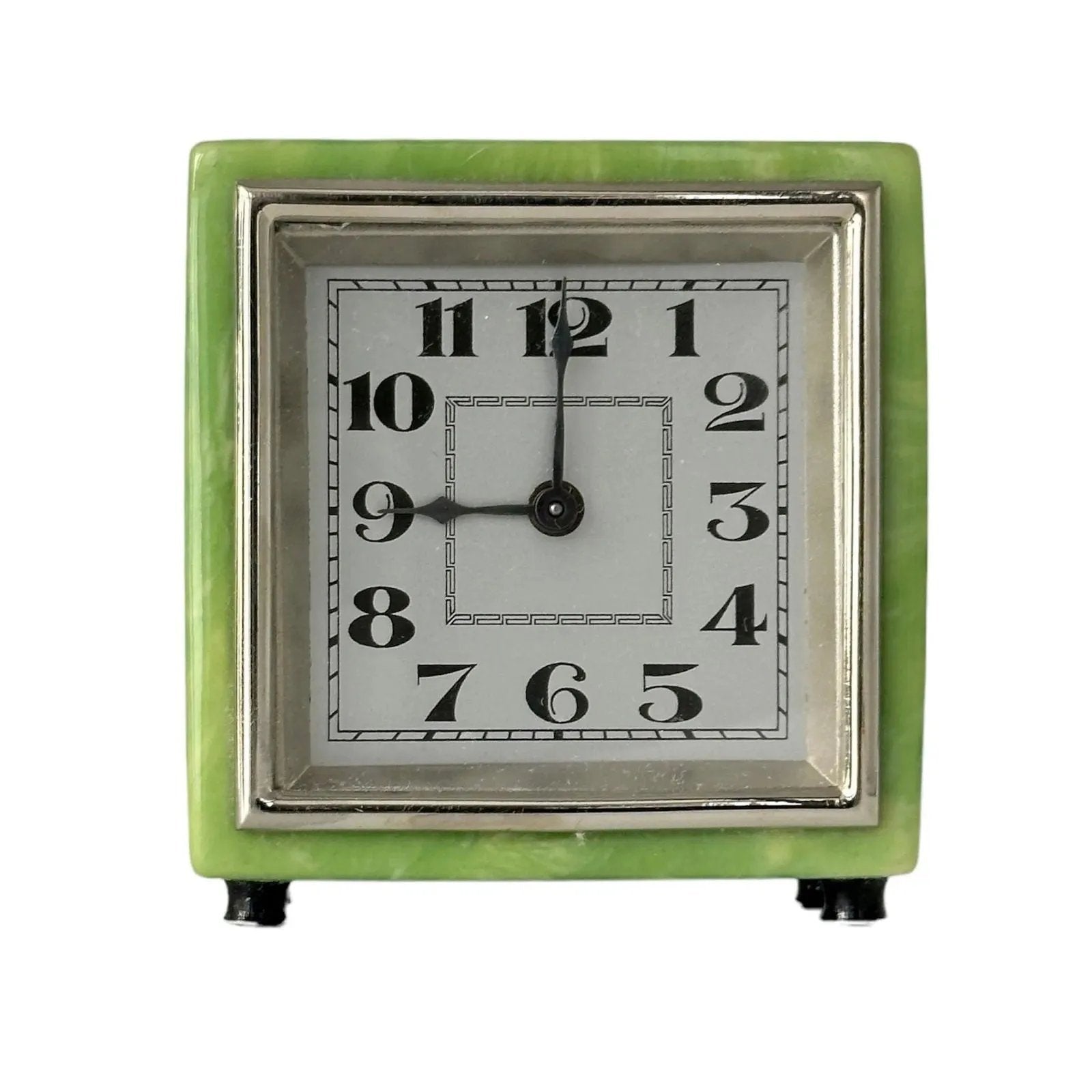 Bring this Vintage Green Clock Home for Nostalgic Beauty and Style!