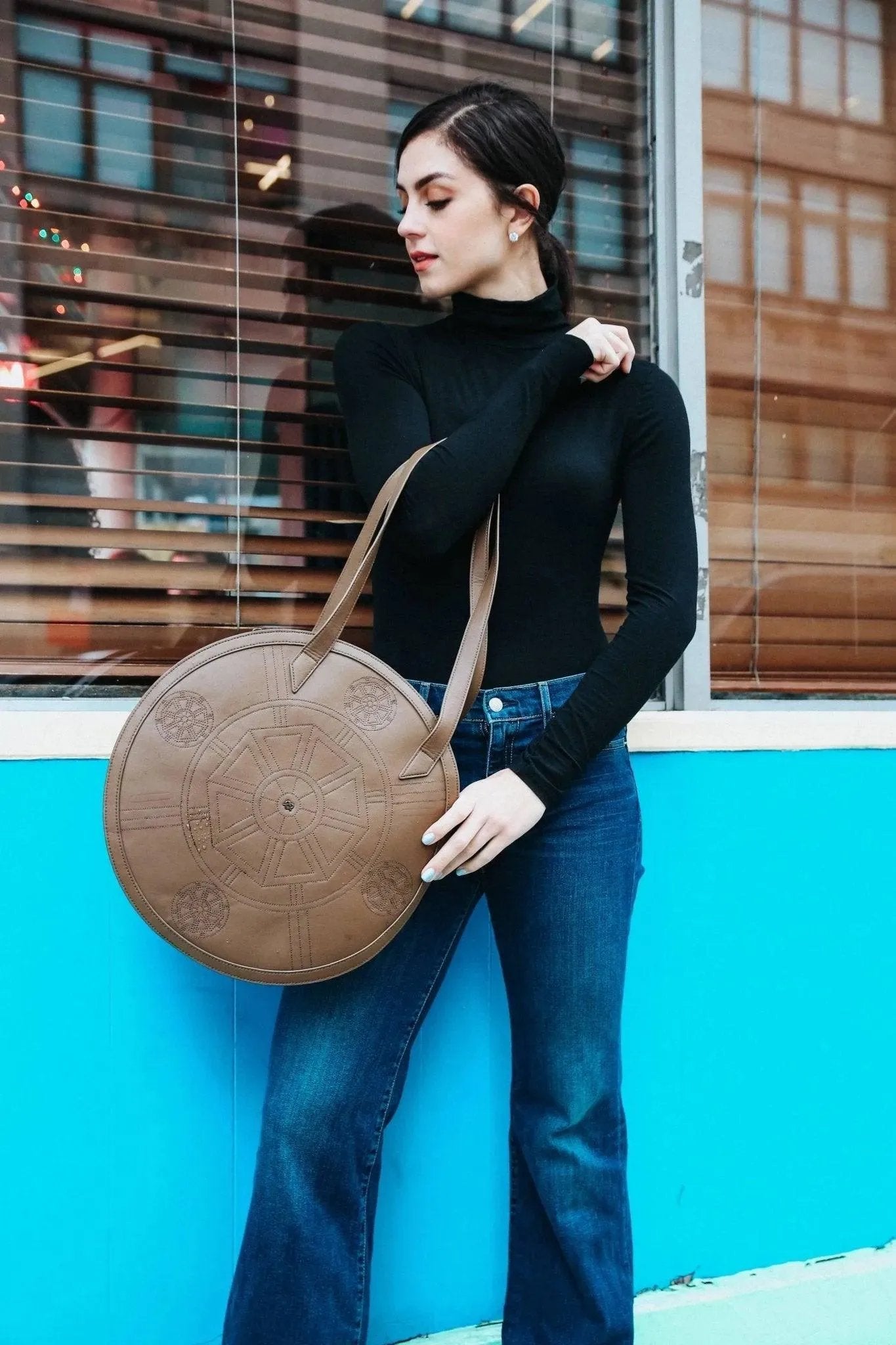 Brown Vegan Tote Bag
