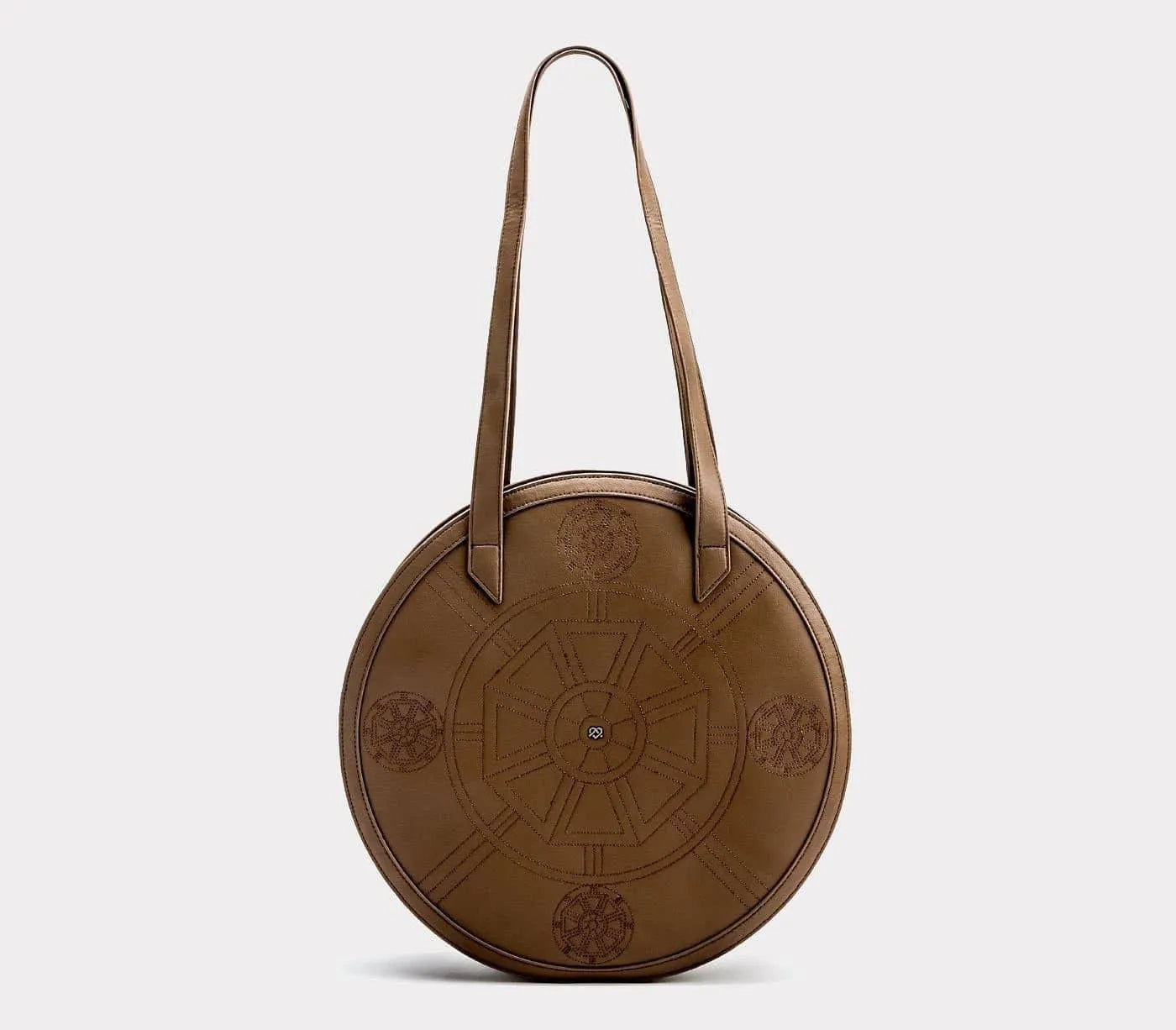 Brown Vegan Tote Bag Jewelry Bubble