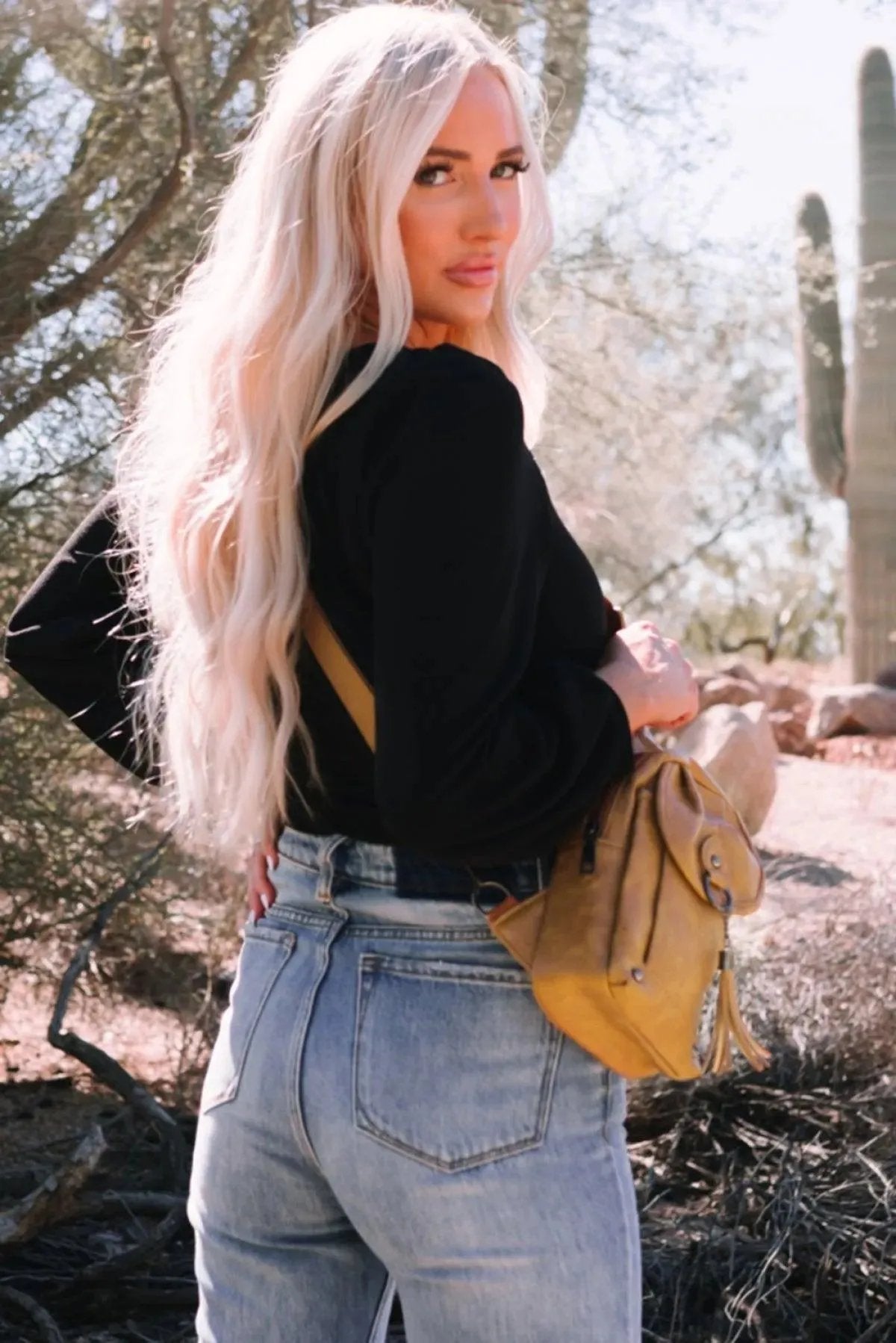 Brown Vintage Large Capacity Tassel Sling Bag