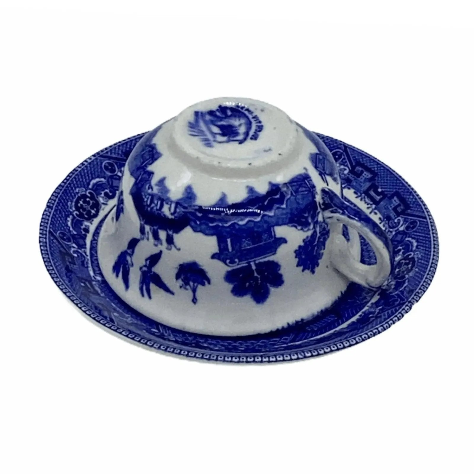 Buffalo Pottery Antique Cup Saucer Set