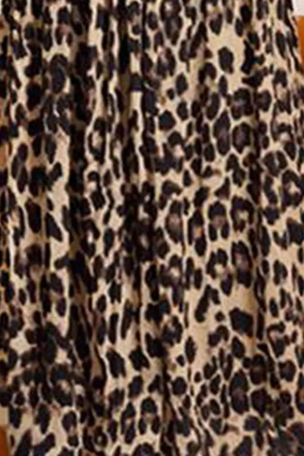 Buy Fashionable Plus Size Leopard Print Midi Skirt Jewelry Bubble