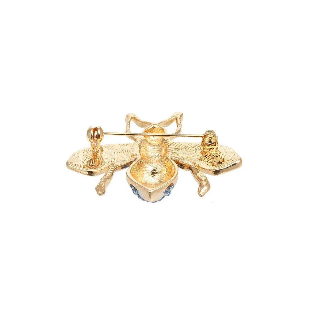 Buzz with Style: Blue Bee Brooch and Lapel Pin - The Perfect Accessory!