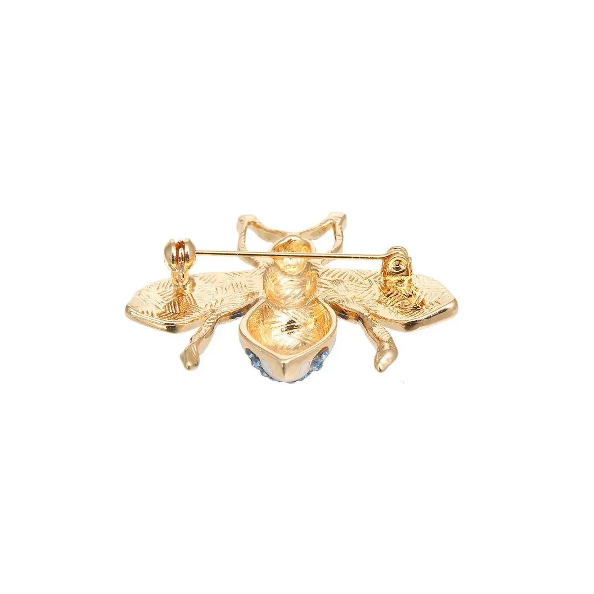 Buzz with Style: Blue Bee Brooch and Lapel Pin - The Perfect Accessory!