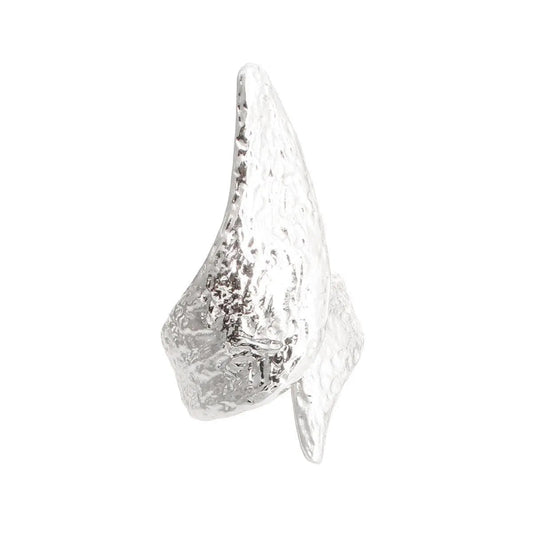 Bypass Hinge Cuff Bracelet: Hammered Silver Fashion Jewelry Pinktown