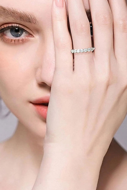 Can't Stop Your Shine Moissanite Platinum-Plated Ring Jewelry Bubble