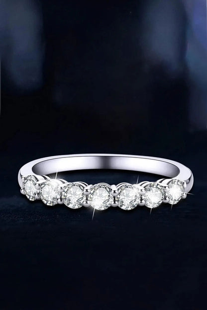 Can't Stop Your Shine Moissanite Platinum-Plated Ring Jewelry Bubble