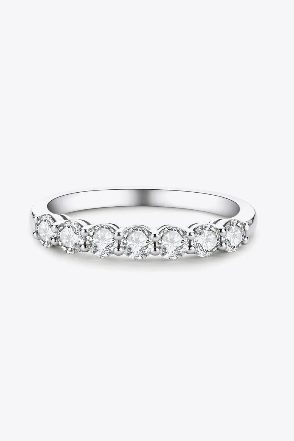 Can't Stop Your Shine Moissanite Platinum-Plated Ring Jewelry Bubble