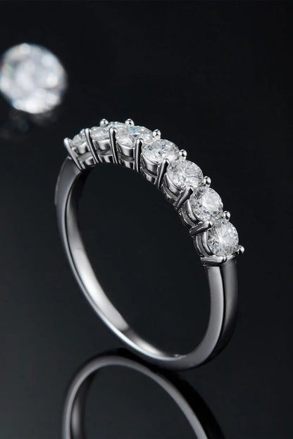 Can't Stop Your Shine Moissanite Platinum-Plated Ring Jewelry Bubble