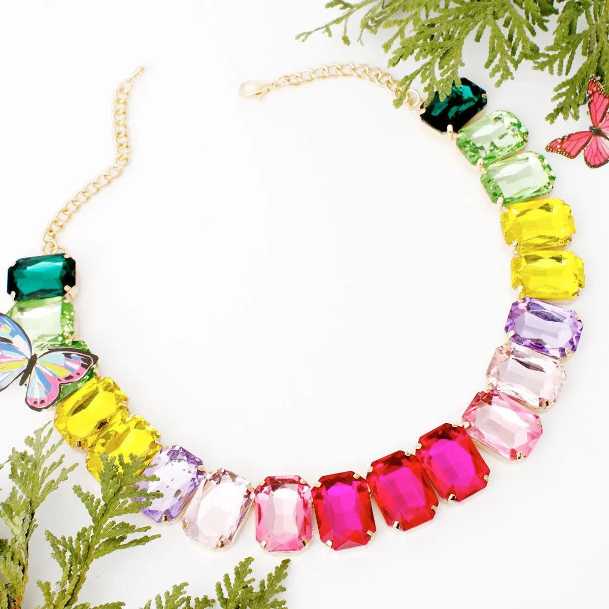 Captivating Multicolor Necklace Set - Define Sophisticated Style Jewelry Bubble