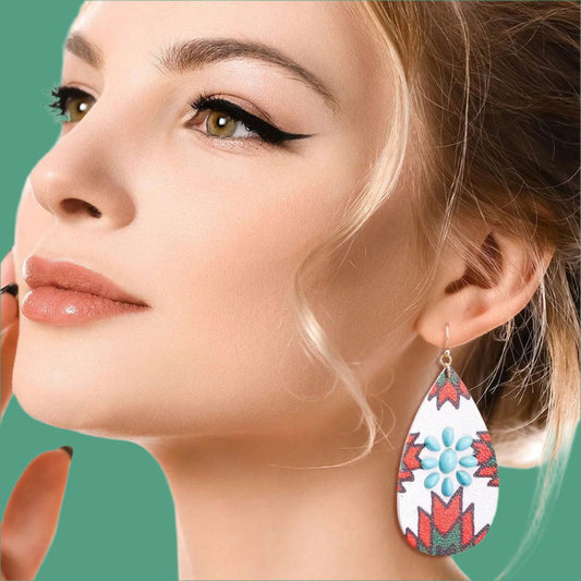 Captivating Santa Fe Teardrop Earrings: Western Style Jewelry Pinktown