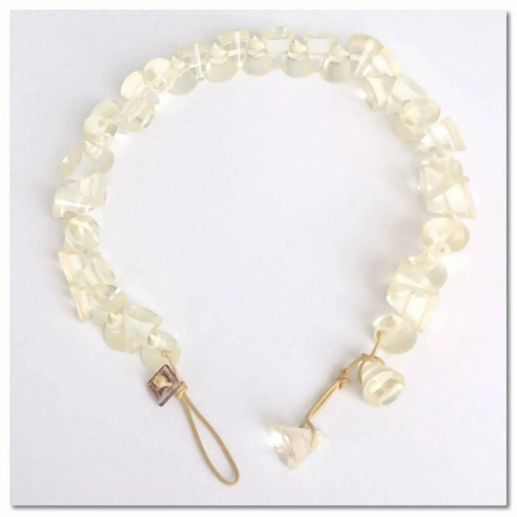 Carlos Sobral cone shaped clear resin collar vintage necklace