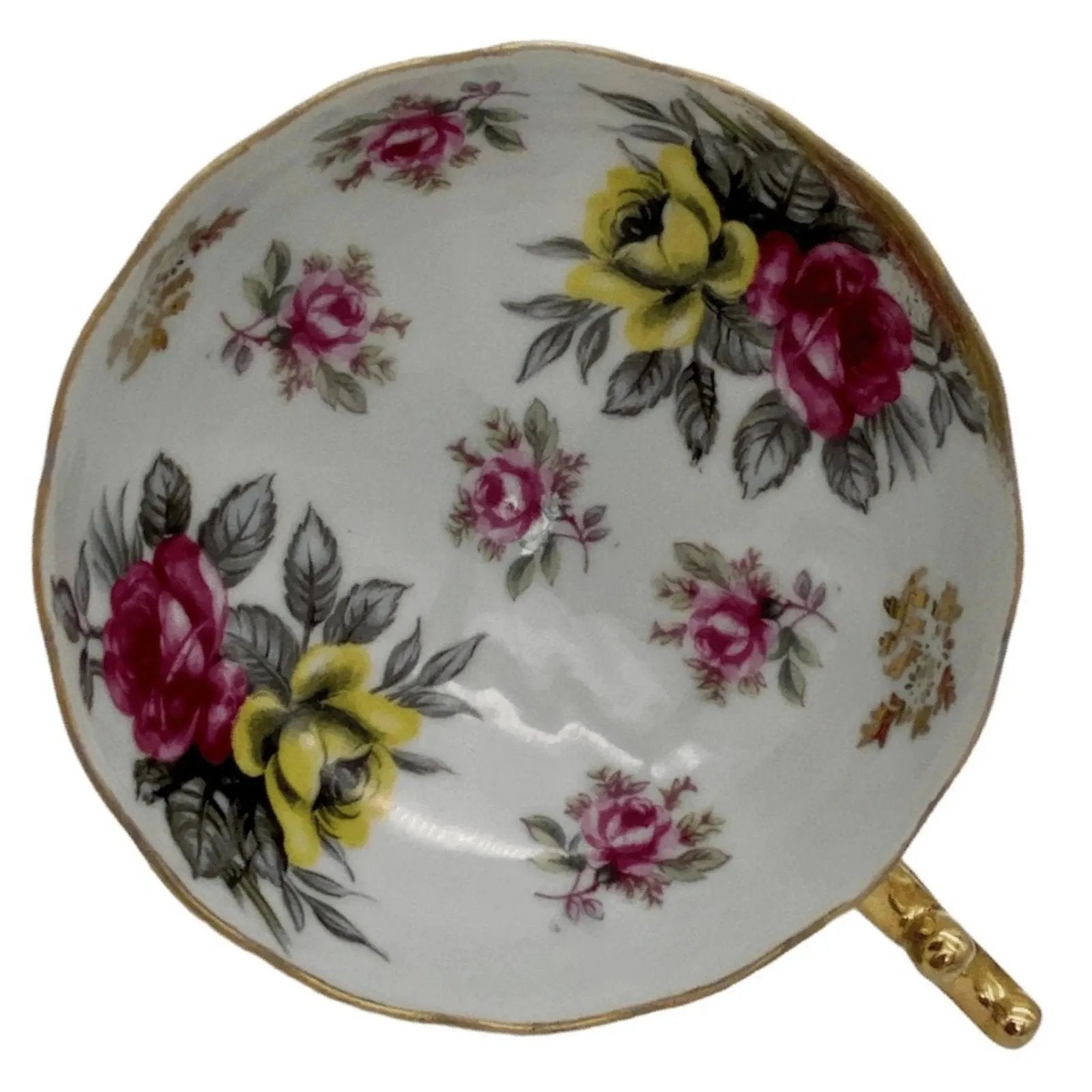 Castle Aristocrat Vintage China Pedestal Teacup Saucer Set