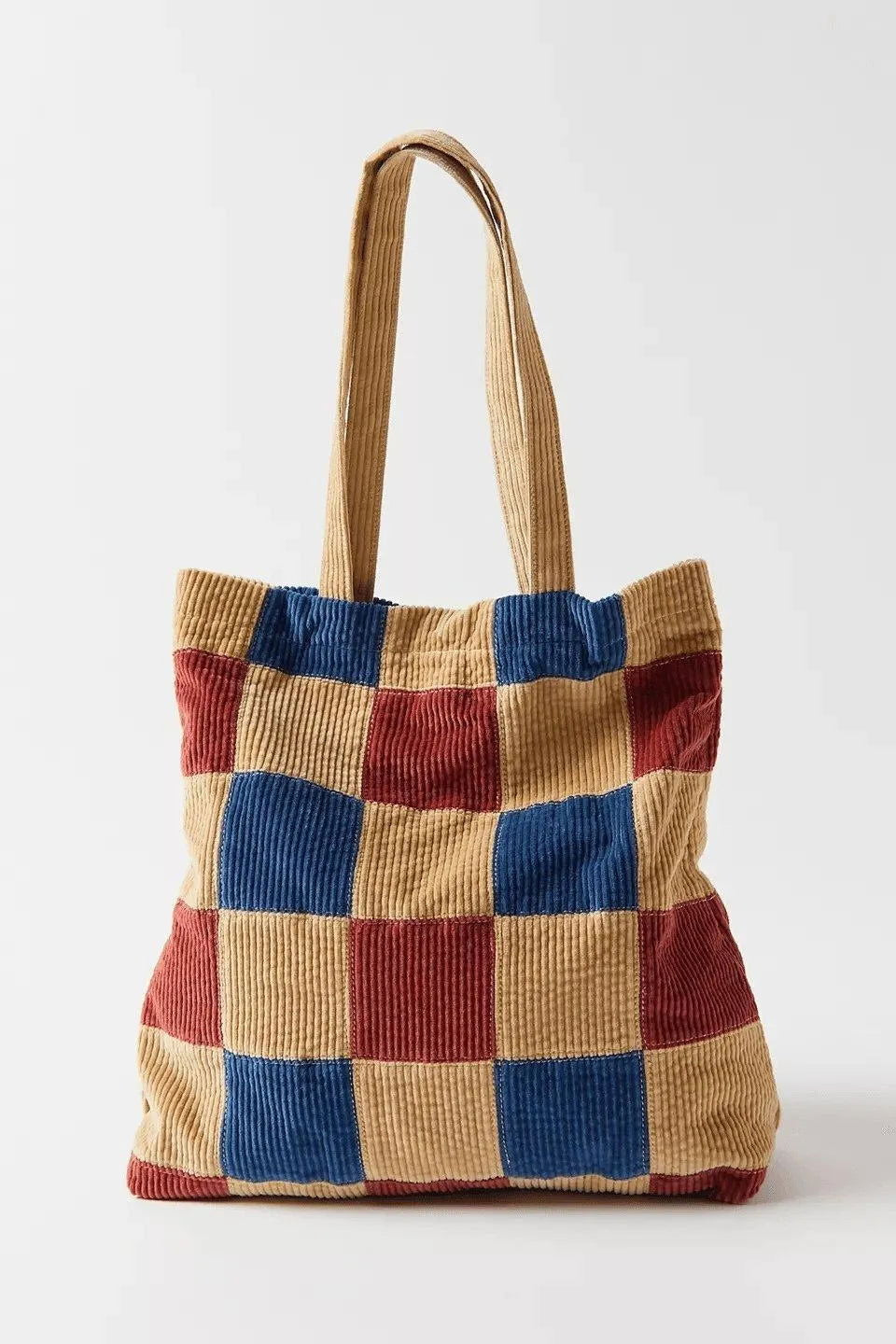 Casual Corduroy Print Tote Bag Jewelry Bubble