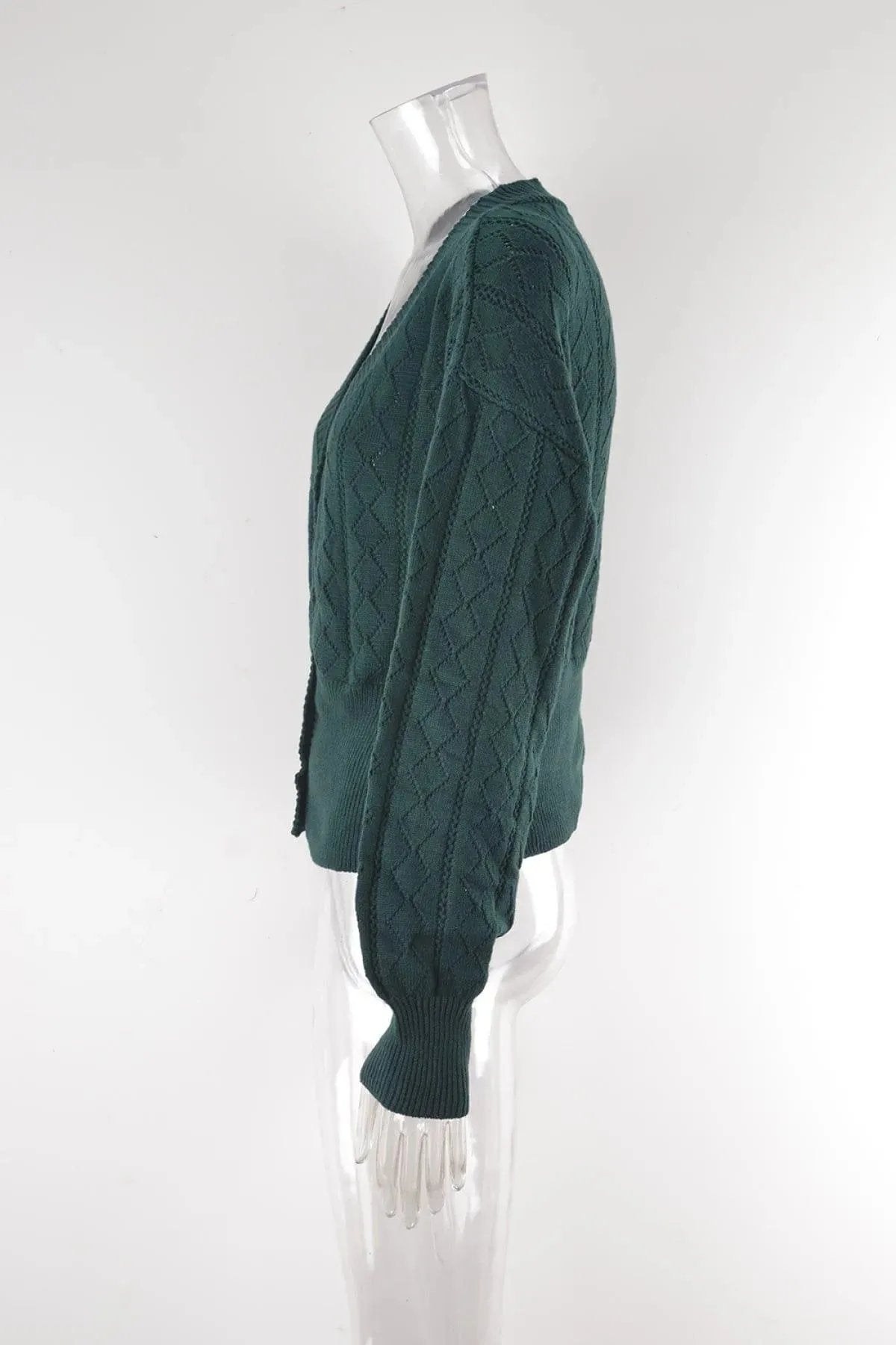 Casual Cut Out V-Neck Single-breasted Cardigans