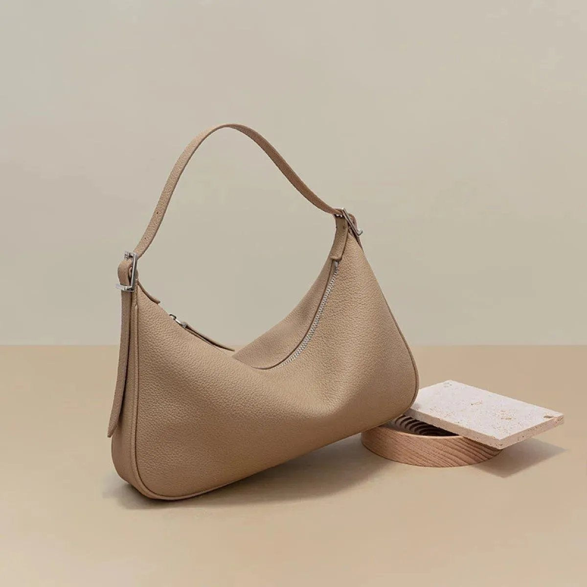Casual Shoulder Armpit Bag With Zipper