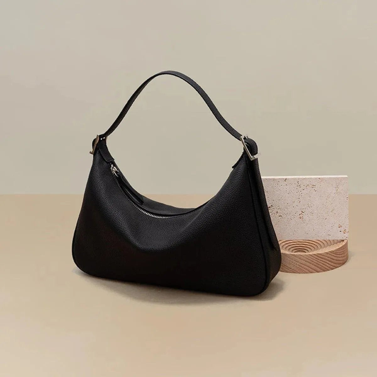 Casual Shoulder Armpit Bag With Zipper